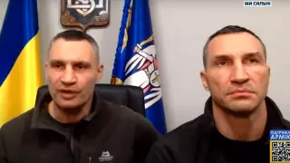 Братья Кличко вышли в эфир из блокированного Киева: "Город не сдадим!"