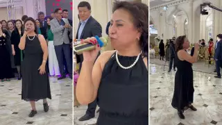 Женщина исполнила Gangsta's Paradise на свадьбе в Шымкенте и стала звездой Сети