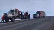 40-тонная фура слетела в кювет на трассе в ЗКО