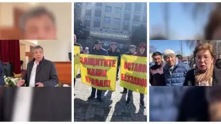 Жители Бесагаша устроили митинг перед акиматом Талгара