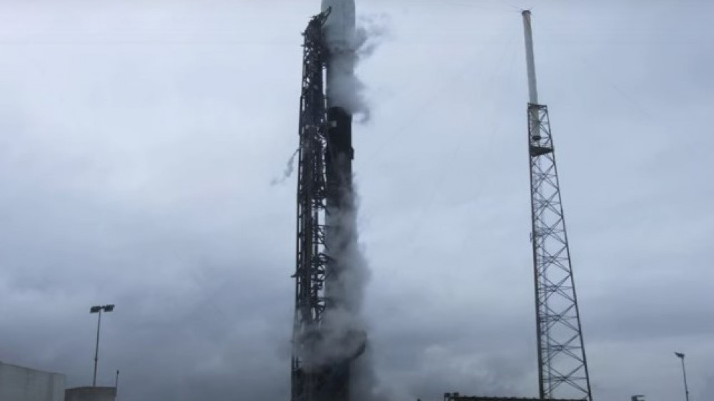 Кадр с видео spacex.