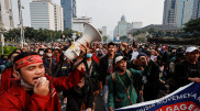 Индонезийские студенты митингуют против продления президентского срока