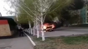 Автомобиль взорвался в центре Петропавловска