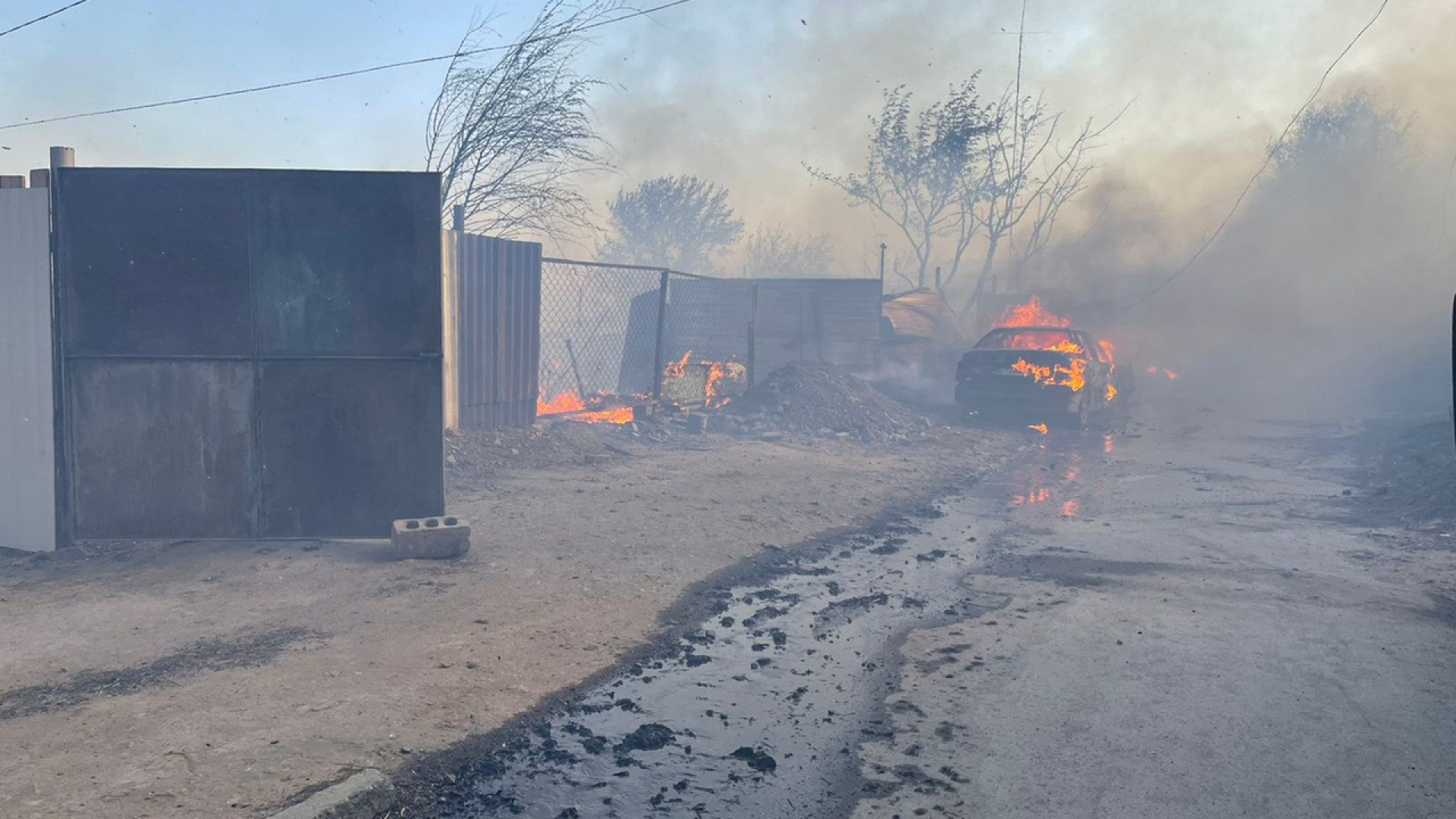 Пожары в Казахстане Костанайская область