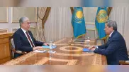 Президент Токаев принял председателя "Организации ветеранов" Измухамбетова