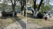 Момент аварии в Семее попал на видео