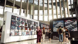 Художница Лейла Махат открыла персональную выставку в Forte Kulanshi Art Space