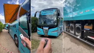 Автобус велокоманды "Астана" поразил пользователей Сети