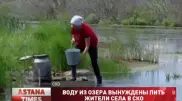 Жители села много лет пьют воду из озера в СКО