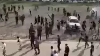 Массовая драка между болельщиками ФК "Актобе" и "Атырау" попала на видео