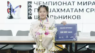 7-летняя казахстанка стала чемпионкой мира по шахматам
