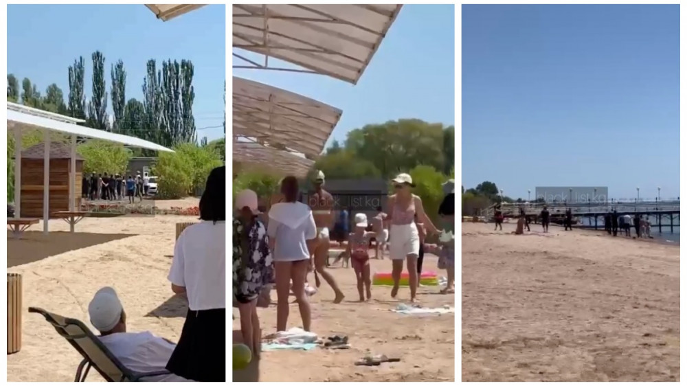 Массовая драка произошла на пляже популярного пансионата на Иссык-Куле