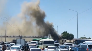 Кафе горело в районе рынка "Алтын Орда" под Алматы
