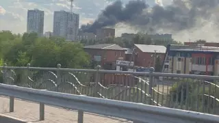 Черный дым в Нур-Султане: загорелась баня