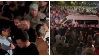 Толпа фанатов накинулась на Хабиба Нурмагомедова на набережной Актау