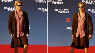 Брэд Питт рассказал, почему вышел в юбке на премьеру в Берлине