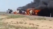 В ДТП с возгоранием погиб человек и пятеро пострадали в Мангистау