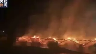 В Китае сгорел мост, которому было более 900 лет