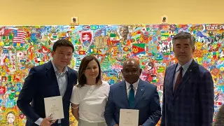 Казахстанский арт-проект показали в штаб-квартире ООН