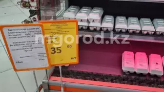 Яйца продают по десять штук в одни руки в Атырау