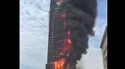 Это чудо: при пожаре в китайском небоскребе никто не пострадал