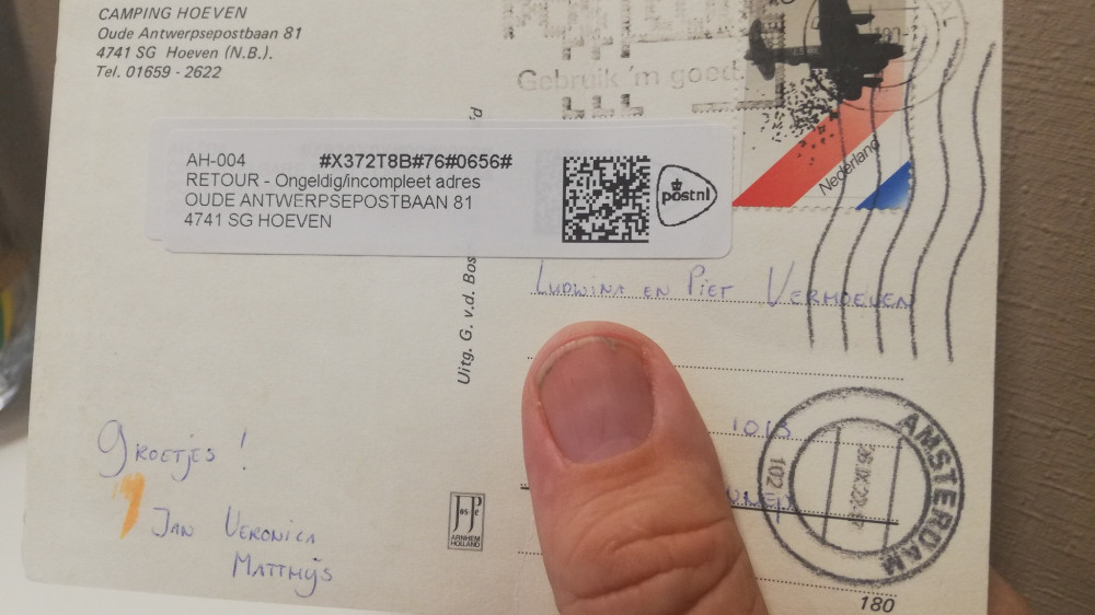 Почта доставила открытку через 42 года после отправки в Нидерландах