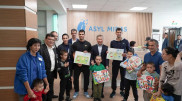 Джокович, Алькарас, Медведев и Оже-Альяссим посетили аутизм-центр в Астане