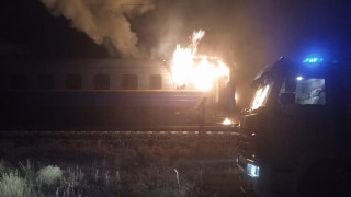 Пожар произошел в пассажирском поезде Кызылорда - Семей