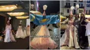 Казахстанки в свадебных нарядах покорили итальянцев в Милане