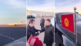 Президент Кыргызстана прилетел в Казахстан