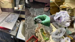 Карагандинцев задержали с полутонной драгоценных камней из степи и наличными