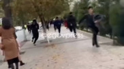 Конфликт между футбольными болельщиками попал на видео в Шымкенте