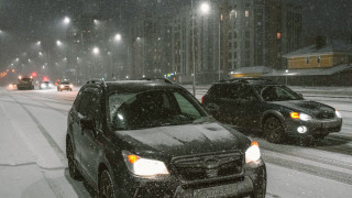 В Петропавловске из-за снегопада произошло 14 аварий за день
