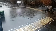 Появилось видео столкновения автобусов в Алматы
