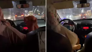 Астанчанка с грудничком на руках и за рулем такси удивила Казнет