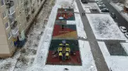 В Степногорске построена самая длинная дворовая площадка