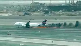 Пассажирский самолет столкнулся с пожарной машиной в аэропорту Перу