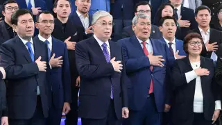 Появилось видео с реакцией Токаева на результаты exit poll