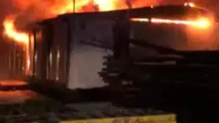 Пожар тушили на Водно-зеленом бульваре в Астане