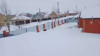 Костанай завалило снегом