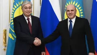 Токаев встретился с Михаилом Мишустиным