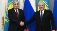 Токаев встретился с Михаилом Мишустиным