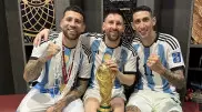 Танец Месси на столе и пиво. Как Аргентина отпраздновала в раздевалке триумф на ЧМ-2022
