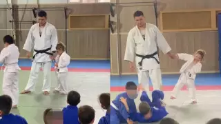 "Как Маша и Медведь". Ролик с тренером и его ученицей умилил соцсети