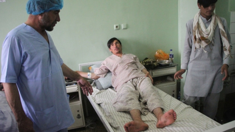 Пациент в палате больницы в Афганистане. Фото РИА Новости