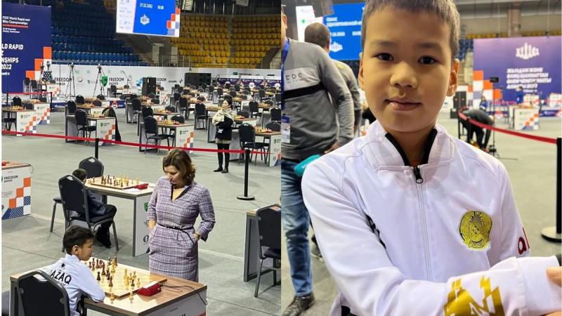 8-летний казахстанский шахматист обыграл экс-министра из Латвии
