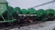 19 вагонов сошли с рельсов в Карагандинской области