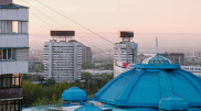 Здания на площади Республики в Алматы будут светиться в новом году