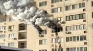 Квартира загорелась в многоэтажке Алматы