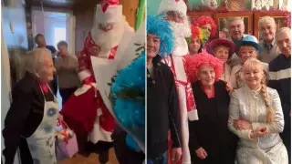 До слез: пожилые "школьники" устроили 92-летней учительнице сюрприз в Алматы